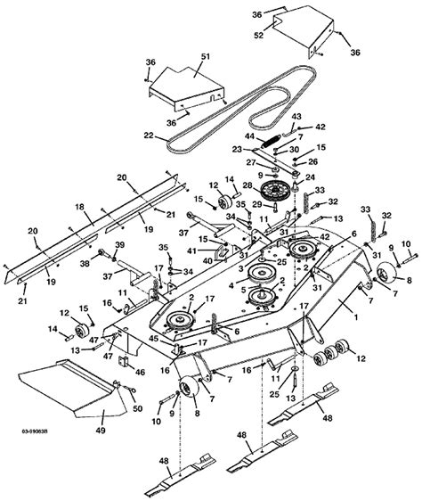 The Mower Shop Incdeck Assembly 61′ 220 225 2000 2001 Grasshopper Lawn Mower Parts