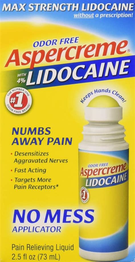 Amazon Aspercreme With Lidocaine Oz No Mess Applicator