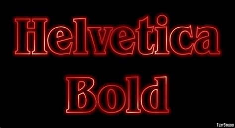 Helvetica Bold Text Effect and Logo Design Font