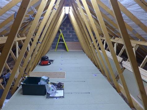 Customer Installation Of Loftzone Boarding Above Attic Insulation To