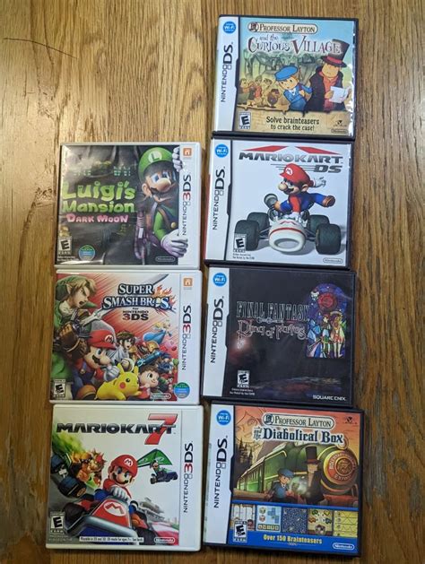 DS 3DS Nintendo Mario Kart Luigi S Mansion Dark Moon Super Smash Bros 7