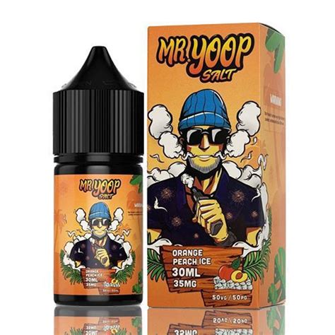 Líquido Mr Yoop Salt Orange Peach Ice Fusion Fruit Vapor Gringo