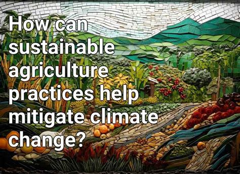 How can sustainable agriculture practices help mitigate climate change ...