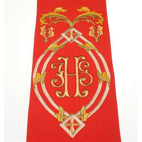 Estola Sacerdotal Con Bordados IHS Venta Online En HOLYART