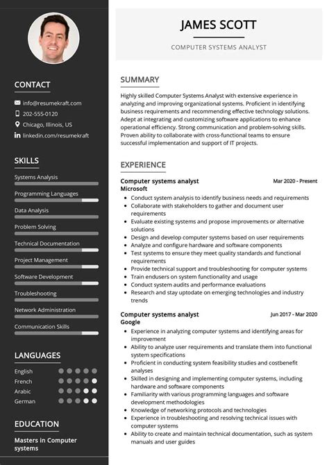 Computer Systems Analyst Resume Sample in 2025 - ResumeKraft