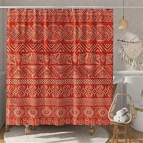 Burnt Orange Shower Curtain