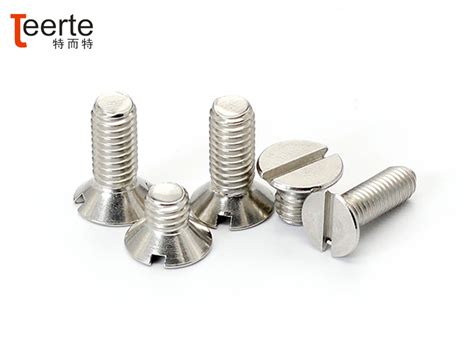 Stainless Steel Slotted Flat Head Machine Screw China Stainless Steel