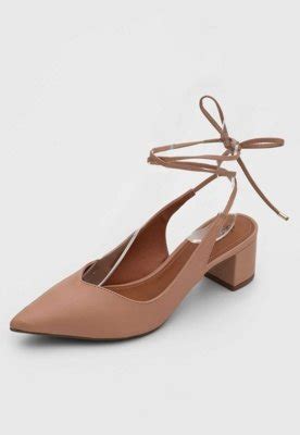 Scarpin DAFITI SHOES Amarração Nude Compre Agora Dafiti Brasil