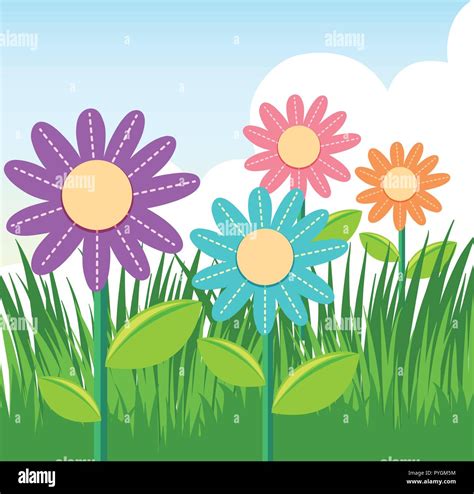 Spring Scene Clip Art