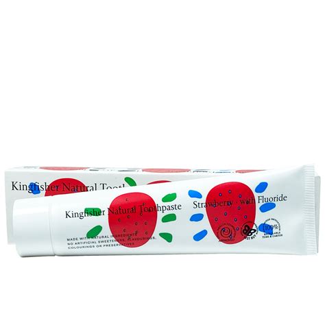 Kingfisher Children's Strawberry Toothpaste with Fluoride 100ml ...