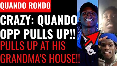 Breaking News Quando Rondos Opps Pull Up To His Grandmas House Crazy Video Guy Pulling Up