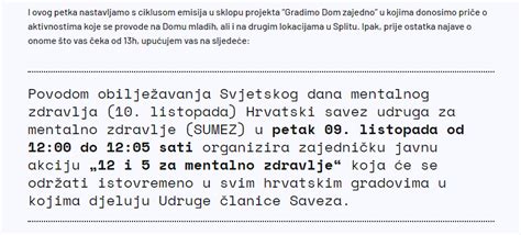 Zajedni Ka Javna Akcija I Za Mentalno Zdravlje Udruga Feniks Split