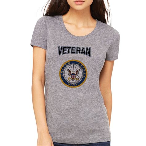 Officially Licensed Us Navy Ladies Veteran T Shirt