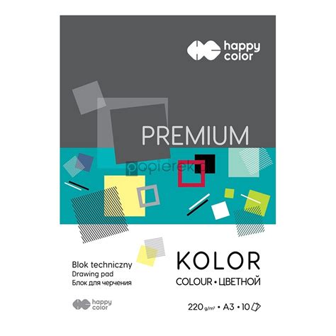 Blok Techniczny A K Kolorowy Premium G Happy Color