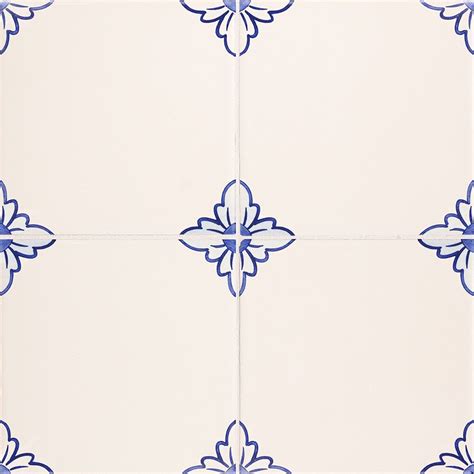 A Gelosia Blanc Blue Glazed Ceramic Tile X X Blue Ceramic