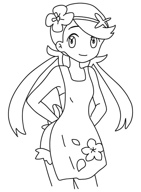 Mallow Pokemon Coloring Page Free Free Printable Coloring Pages