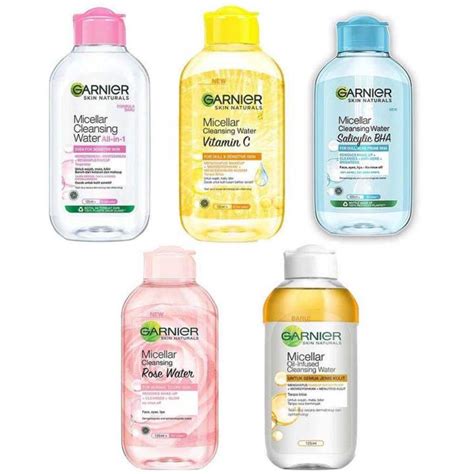 Garnier Micellar Water Pink Blue Biru Bi Phase Oil Vit C Kuning