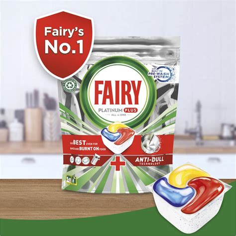 Fairy Auto Dish Wash Platinum Plus Deep Clean Dishwasher Tabs 40 Pack