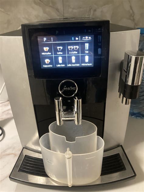 Jura S8 Moonlight Silver Modell 2018 Kaffeevollautomat Kaffeemaschine