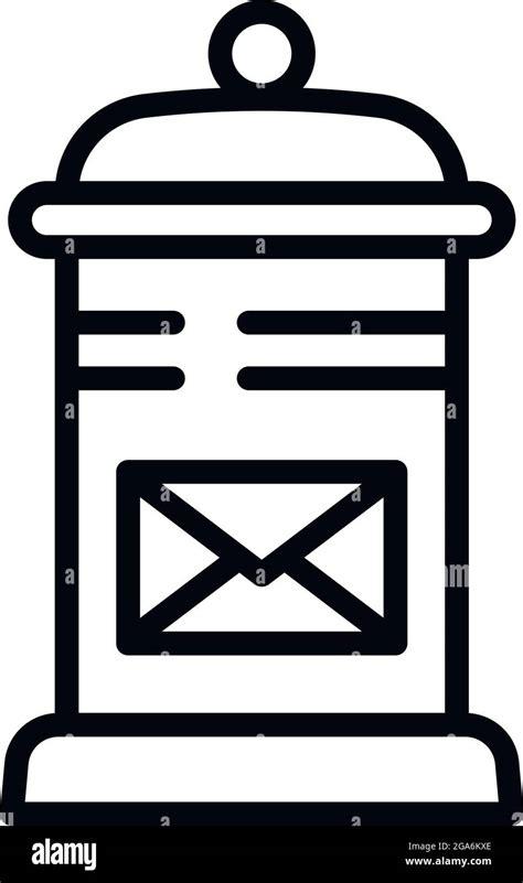 Icono Del Buz N De Correo Contorno Calle Buz N Icono Vector Para