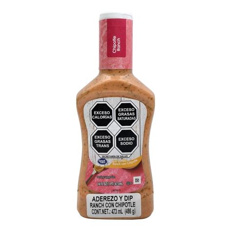 Aderezo Great Value Ranch Con Chipotle 473 Ml Walmart