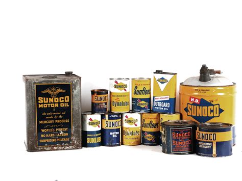 Sunoco Oil Cans Private Collection Of Tom And Marlene Stackhouse Rm Sotheby S