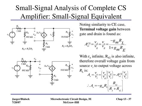 PPT Chapter 13 Small Signal Modeling And Linear Amplification