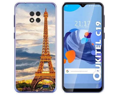 Funda Gel Tpu para Oukitel C19 diseño Paris Dibujos Miravia