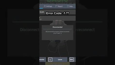 Roblox Error Code 1 Viral Robloxfyp Robloxedit Roblox Robloxerror Error1001 Youtube