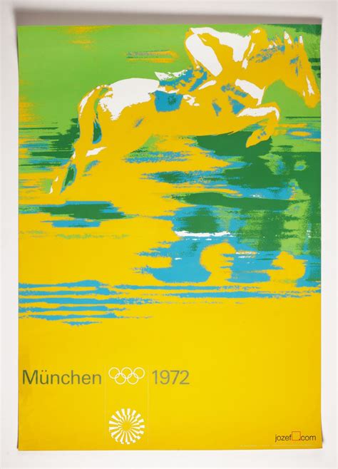 Munich Olympics, Horse racing poster, Otl Aicher