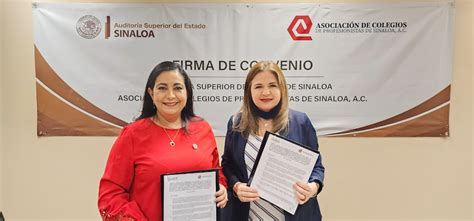 Celebra ASE y Asociación de Colegios de Profesionistas de Sinaloa