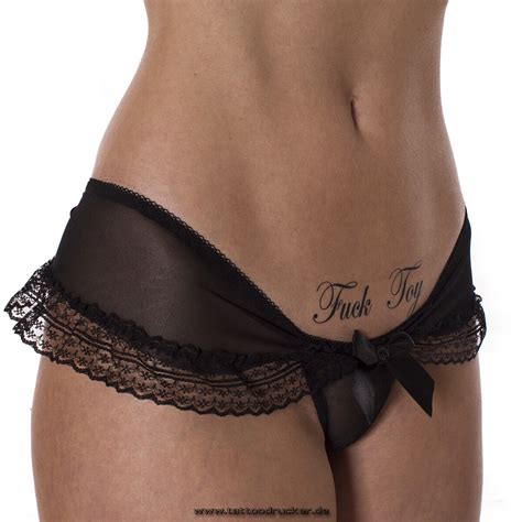 X Fuck Toy Schriftzug Als Schwarzes Tattoo Fetish Symbol Tattoo