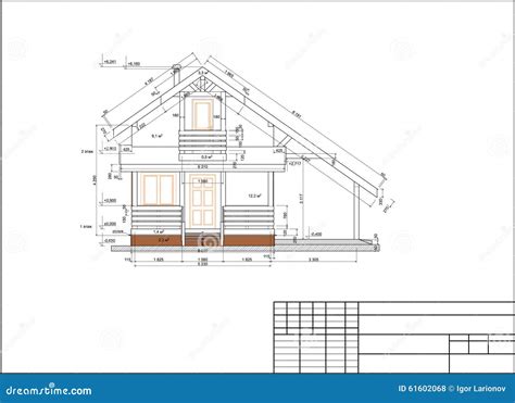 Front Of House Stock Vector Illustration Of House Plans 61602068