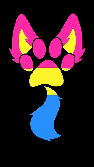 Pansexual Furry Pride Design Poster By Deathlycutie16 Redbubble