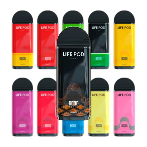 Pod Descartável LIFE POD Cartucho Refil 8000 Puffs Tabakka