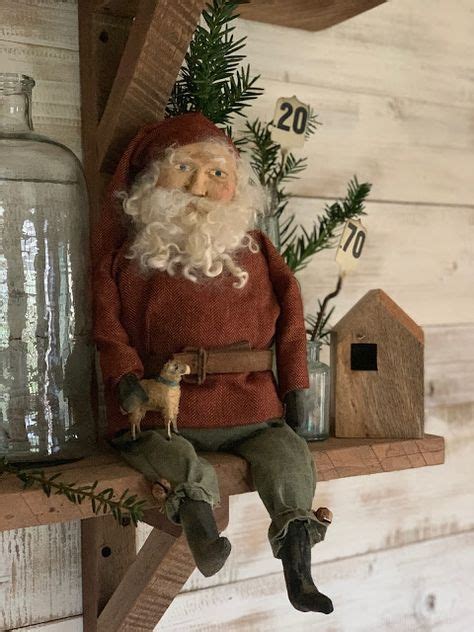 7 Best Cinnamon Creek Folk Art Images In 2020 Primitive Santa Santa