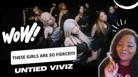 FIRST TIME REACTION TO UNTIE BY VIVIZ THIS PERFORMANCE VIDEO WAS