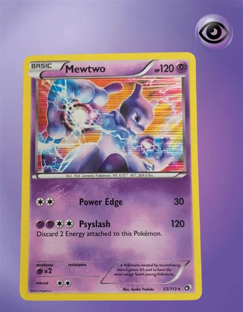 Mewtwo 53 113 Legendary Treasures TCG Coleccionistas