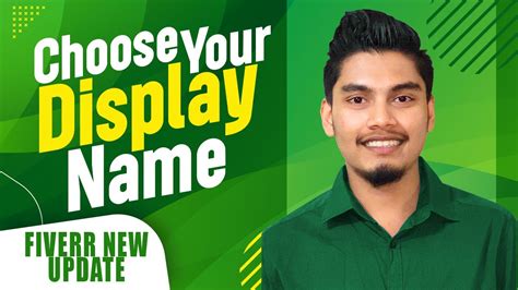 Choose Your Display Name On Fiverr Change Display Name Fiverr