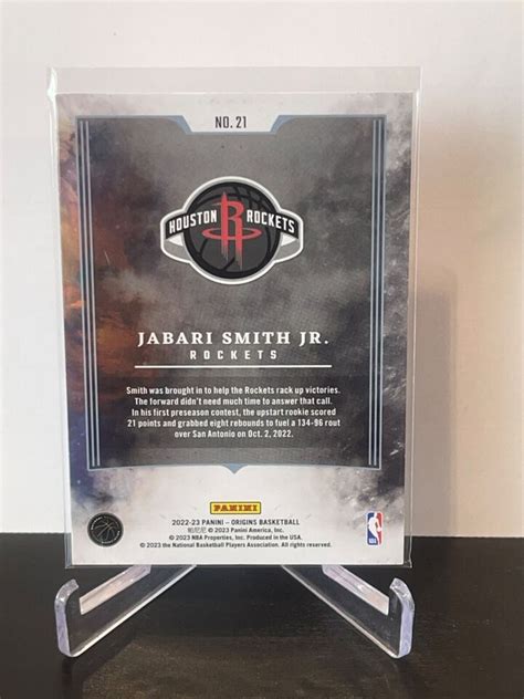 Panini Origins Taking The Leap Jabari Smith Jr Rc Rookie