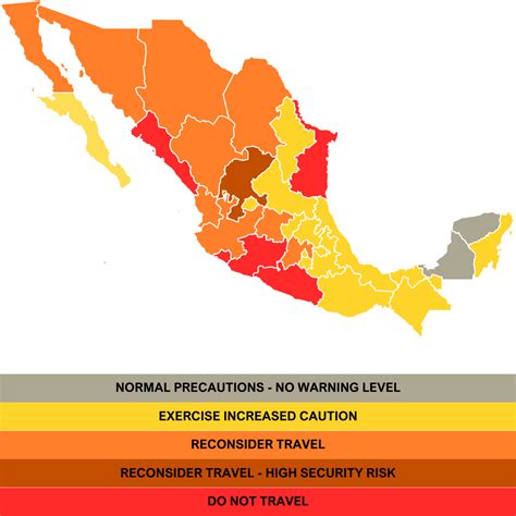 Ultimate Mexico Travel Advisory 2023 Map