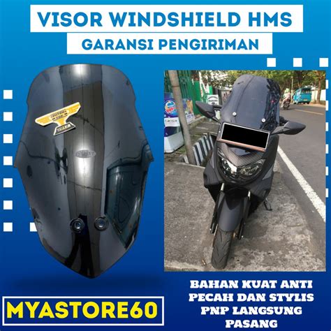 Jual Visor Windshield Hms Nmax Bening Kaca Visor Windshield Nmax Anti