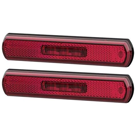 X Hella Feu Lat Ral Rouge Led V V Convient Pour Ps Ebay