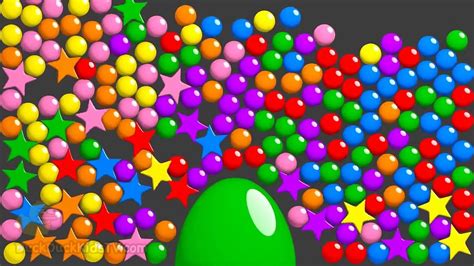 Learn Colors For Children Toddlers Kids Babies With 3d Color Balls