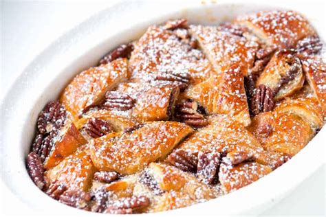 Nutella Croissant Bread Pudding Recipe