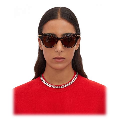 Bottega Veneta Cat Eye Sunglasses Havana Sunglasses Bottega