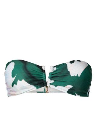 Lenny Niemeyer Printed Bandeau Bikini Top Farfetch