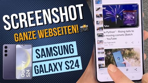 Samsung Galaxy S24 Screenshot Einer Ganzen Seite Erstellen Langer Screenshot Youtube