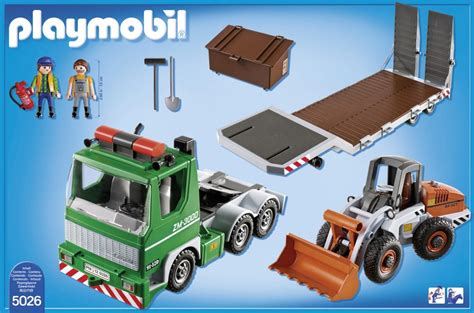 Playmobil City Action 5026 Pas Cher Gros Camion Avec Bulldozer