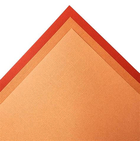 Classic Orange Mono Cardstock Variety Pack 9 Sheets Bazzill 12x12